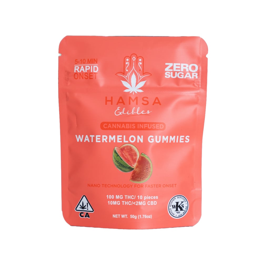 Zero Sugar Watermelon [10pk] (100mg) by HAMSA