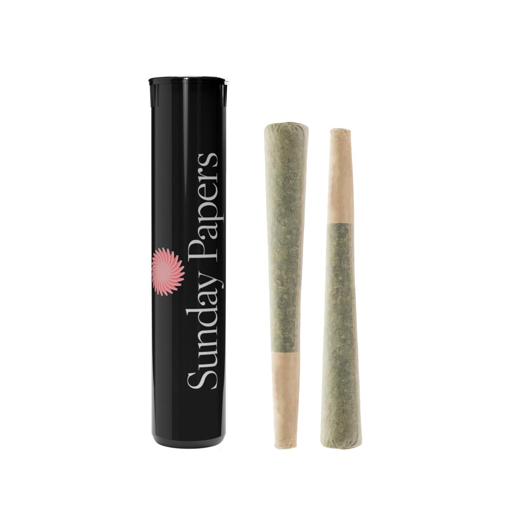 KC Kush - 2 Pack 0.75g Raw Pre-Roll - Sunday Papers by Sunday Papers