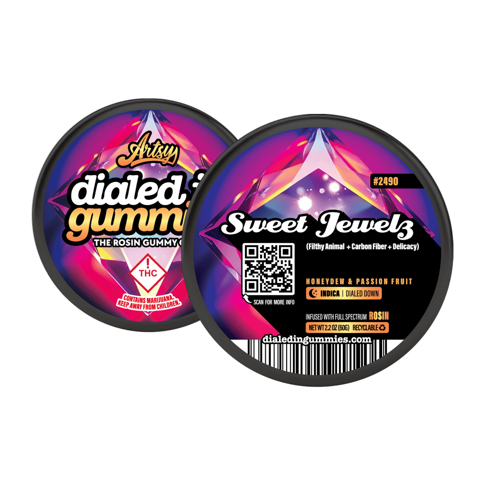 100mg - Sweet Jewelz #2490- Rosin Gummies (10pk) by Dialed In Gummies