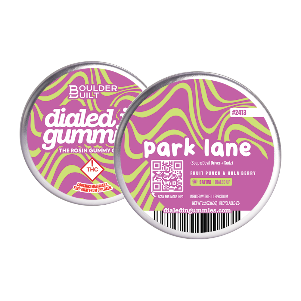 100mg - Park Lane #2413 - Rosin Gummies (10pk) by Dialed In Gummies