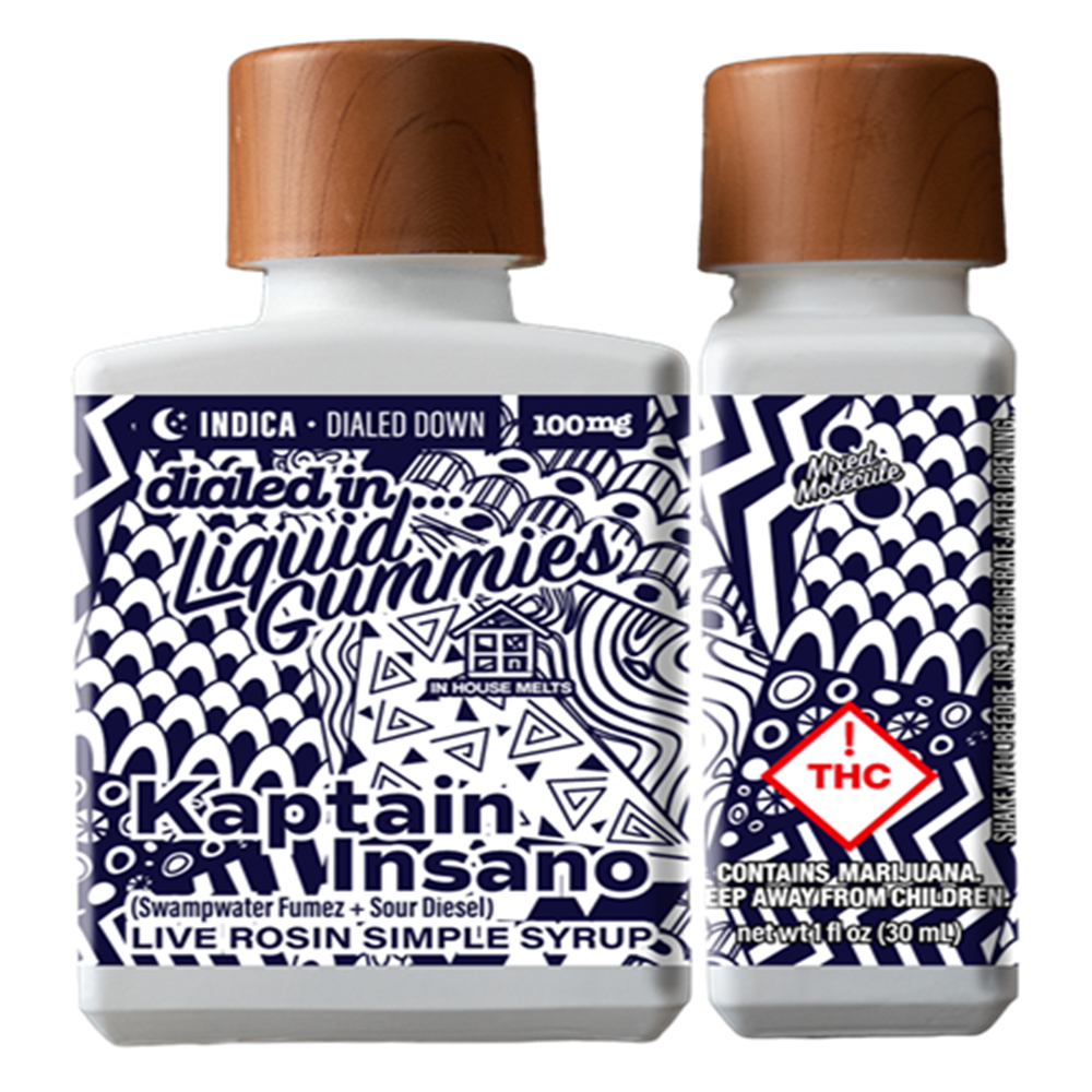 100mg - Kaptain Insano - Rosin Drops by Dialed In Gummies
