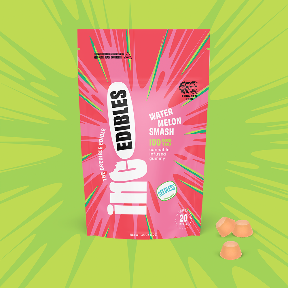 inc.edibles 20 Pack Watermelon Smash THC Gummies 00960 by (inc)edibles