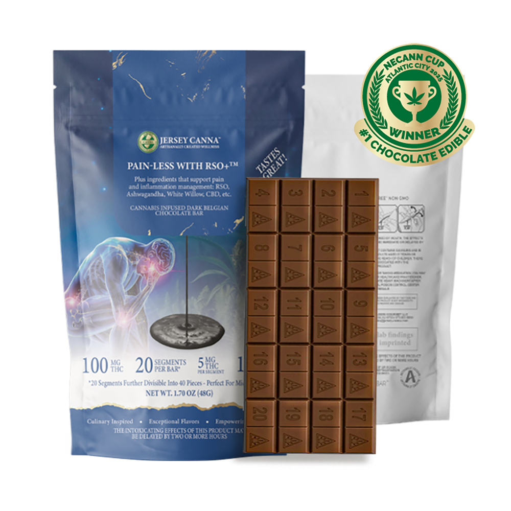 Pain Less w/ RSO+ [20pk] (100mg) by Jersey Canna