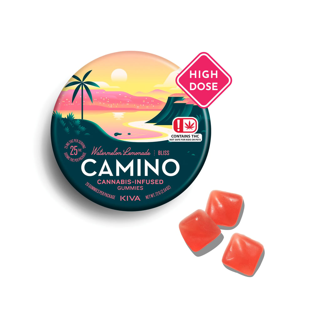 'Bliss' Watermelon Lemonade [20pk] (550mg THC) by Camino