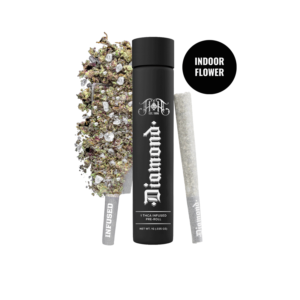Durban Poison | Sativa - Diamond THCA-Infused Pre-Roll - 1G Joint by Heavy Hitters