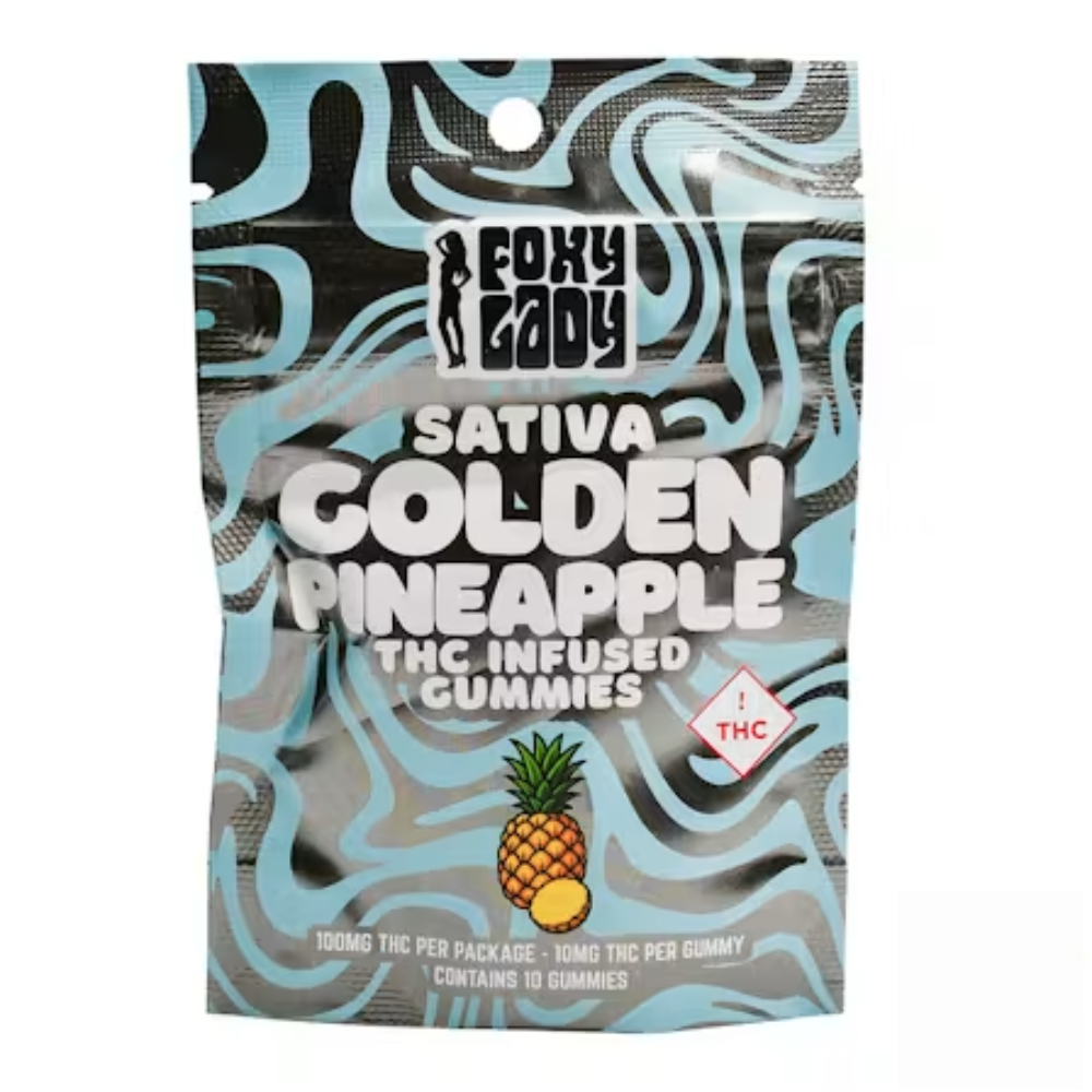 Golden Pineapple [10pk] (100mg) by Foxy Lady