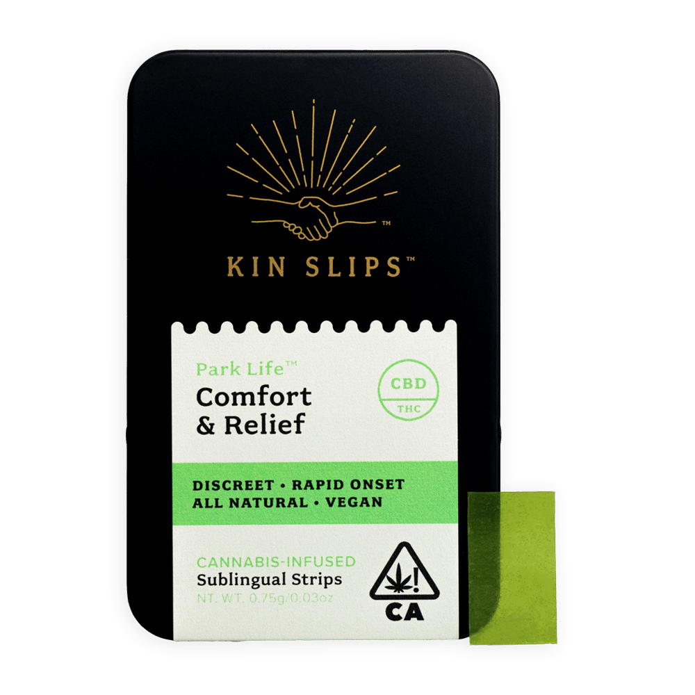 Park Life Sublingual Strips | 10mg CBD + 1mg THC by Kin Slips