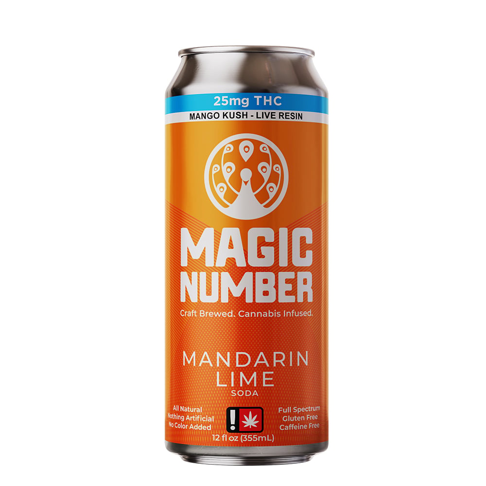 Mandarin Lime Natural Soda (25mg Live Resin) by Magic Number