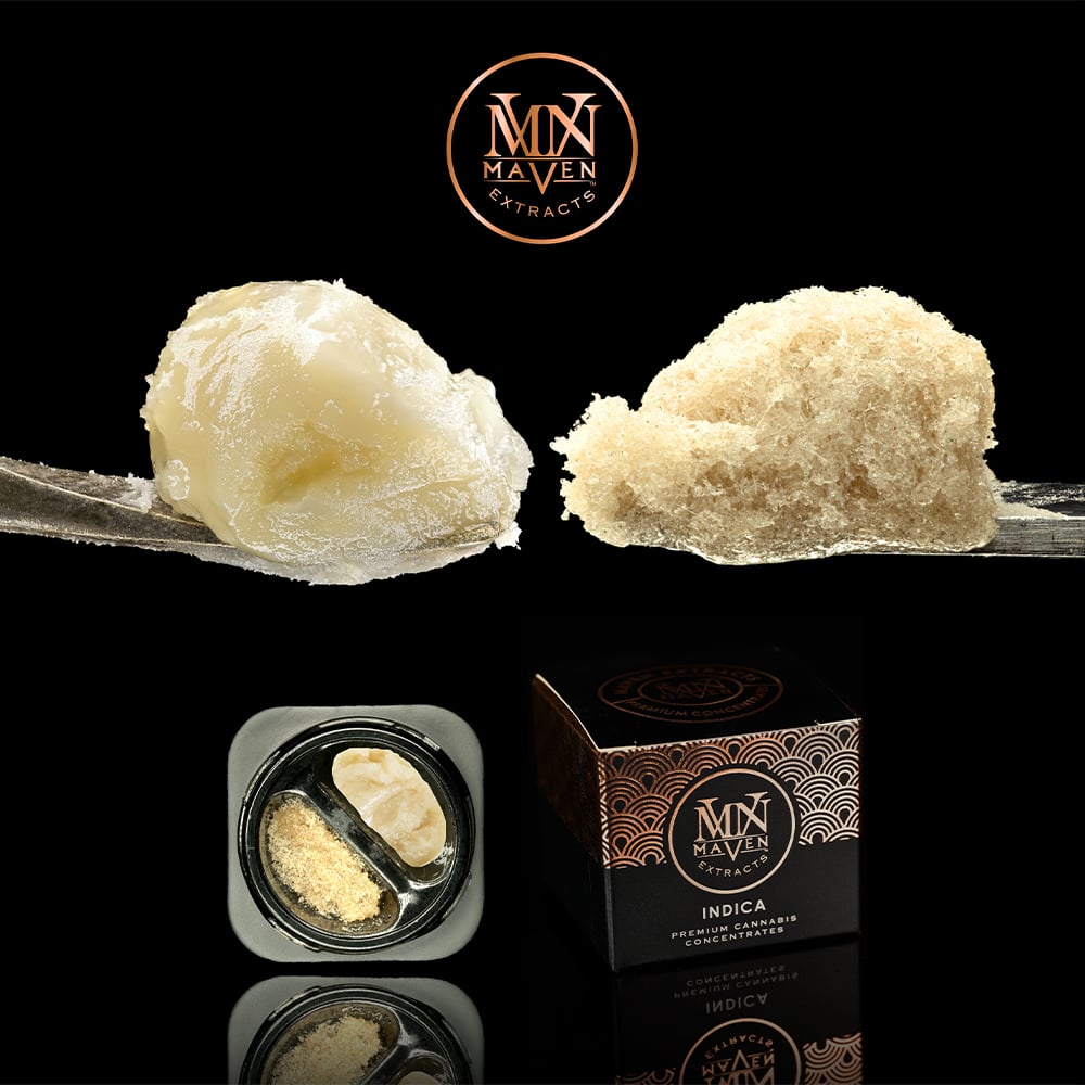 Umami Butter Cold Cured Live Rosin & 90u Ice Water Hash Duo by Maven