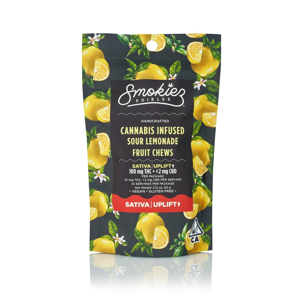 Sour Lemonade - Sativa [10pk] (100mg) by Smokiez in United States