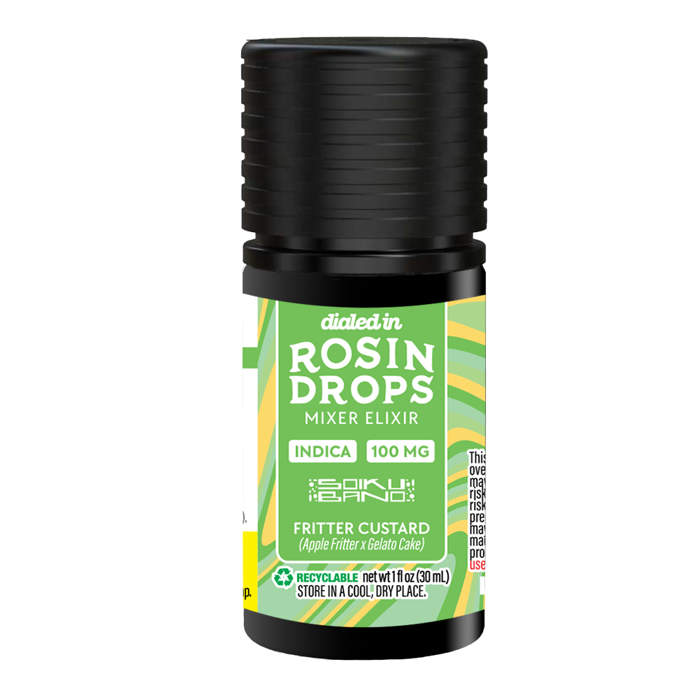 100mg - Fritter Custard - Rosin Drops by Dialed In Gummies