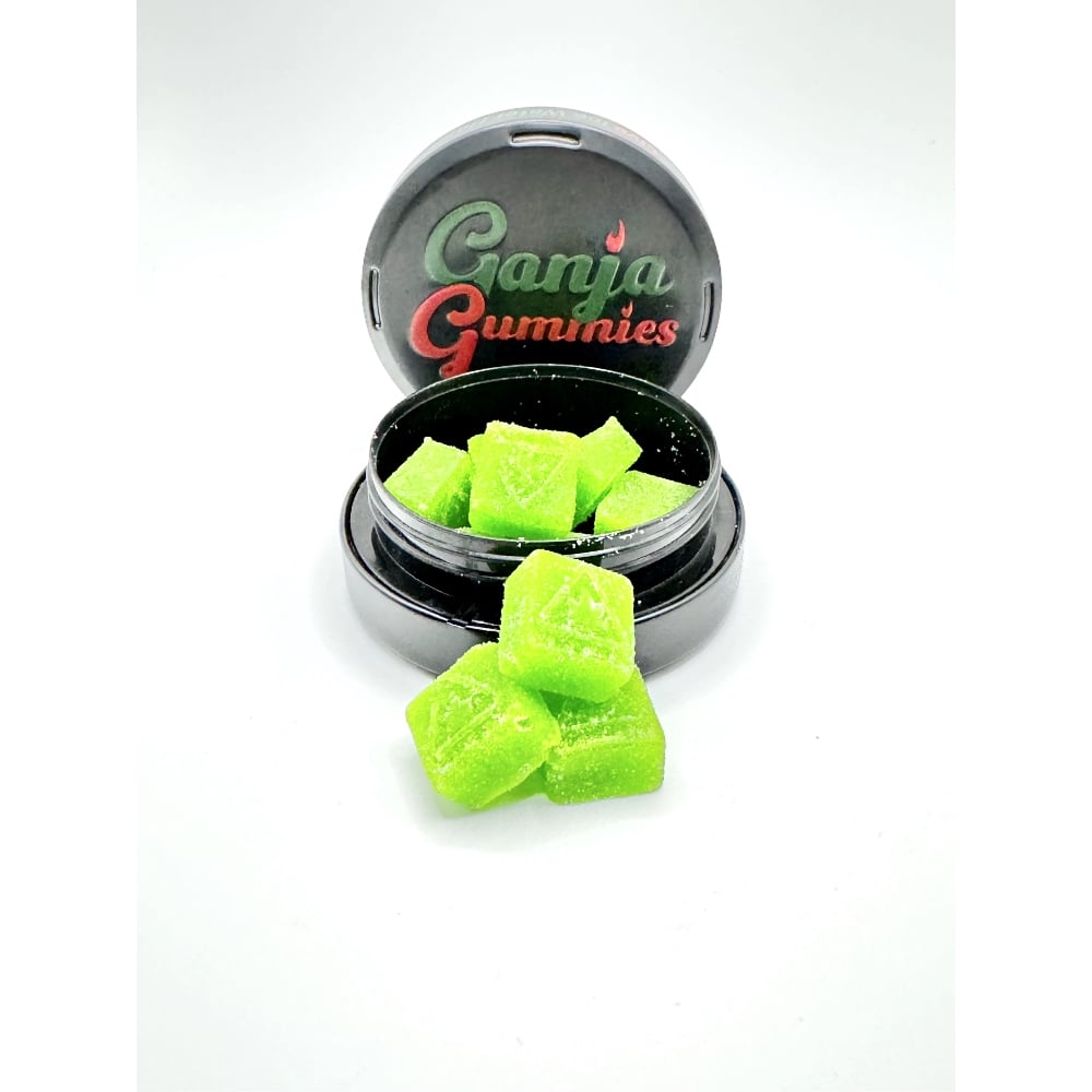 Ganja Gummies- Sour Apple [10pk] (100mg) by Fire Ganja