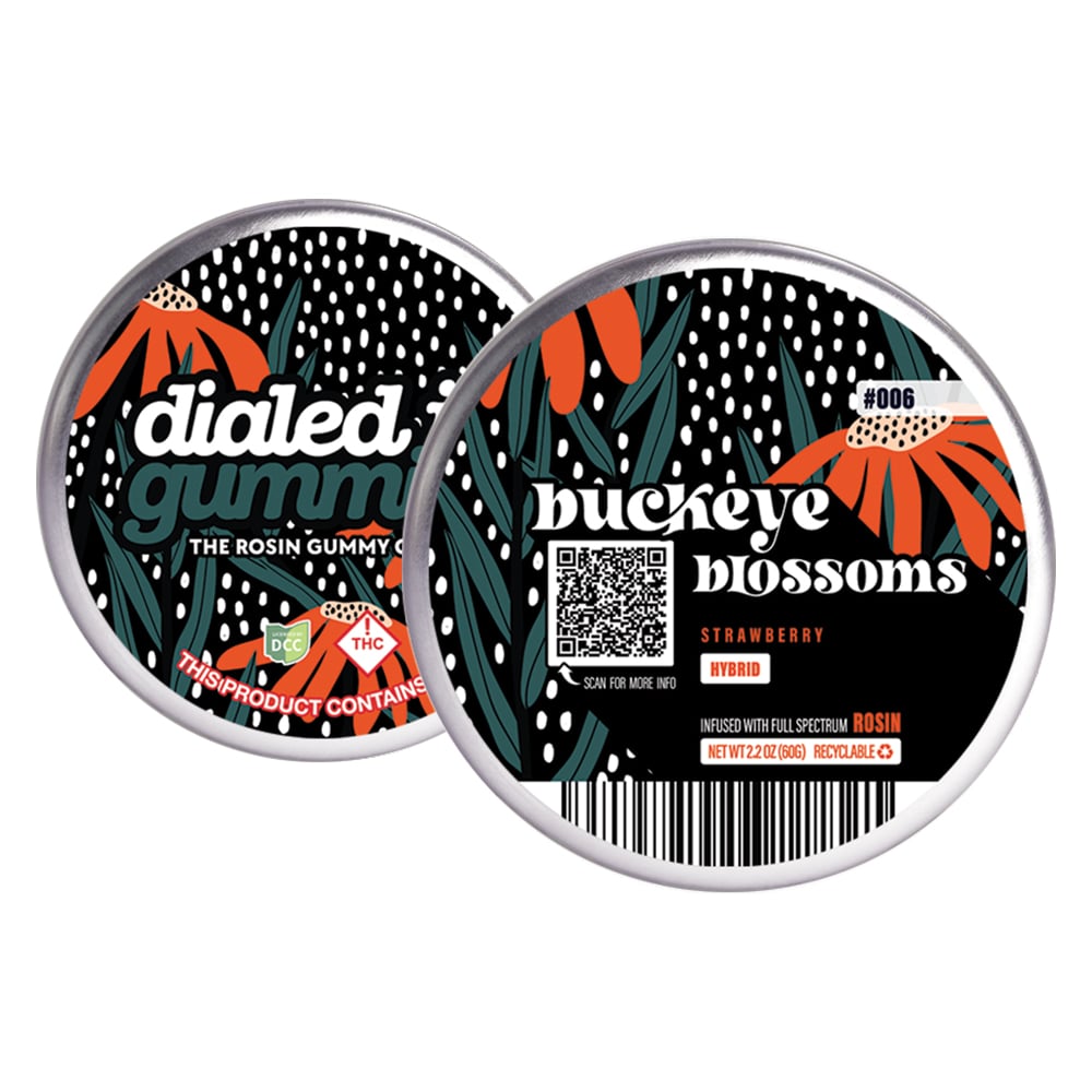 100mg - Buckeye Blossom #006 - Rosin Gummies (10pk) by Dialed In Gummies