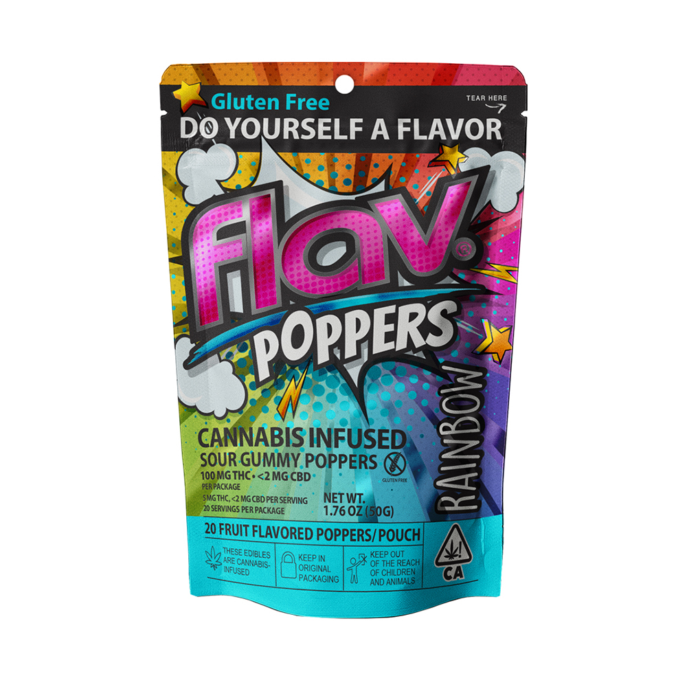 Rainbow Popper (20 piece 100mg bag) by Flav