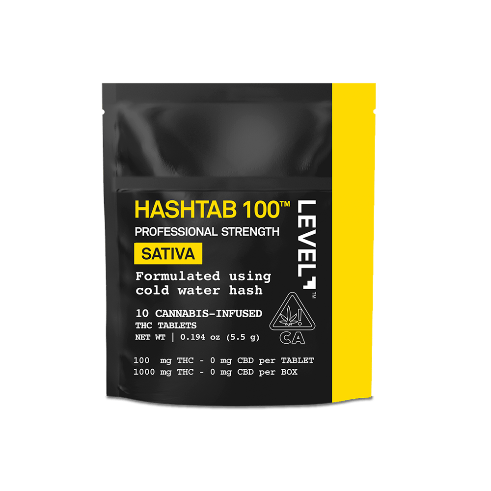 HASHTAB 100 Sativa [10pk] (1000mg) by LEVEL