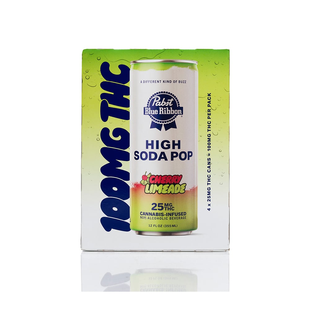 High Soda Pop - Cherry Limeade [4pk] (100mg) by Pabst Blue Ribbon