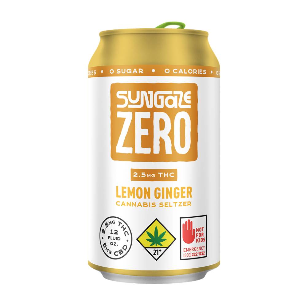 Sungaze Zero: Lemon Ginger [1pk] (5mg CBD/2.5mg THC) by Sungaze