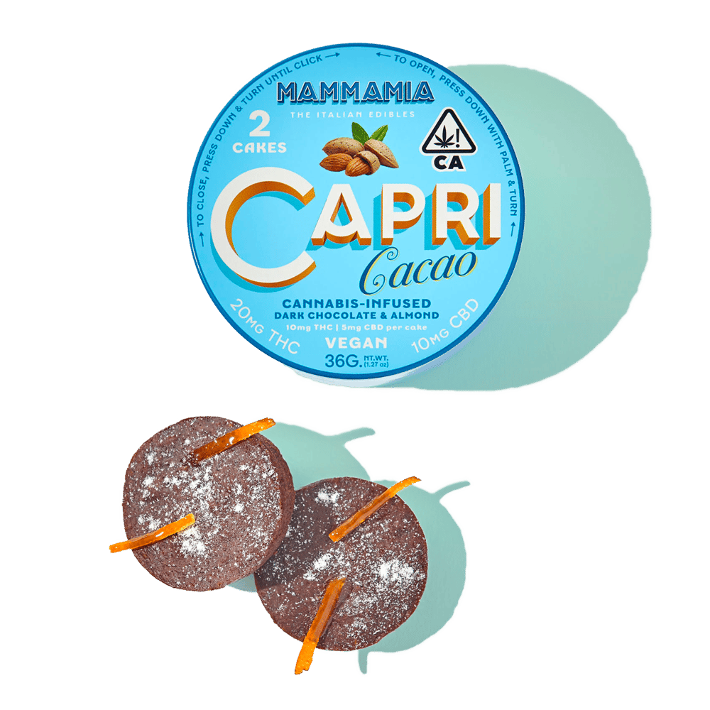 Capri Cacao-Cake Bites [6pk] (60mg) by MammaMia Edibles
