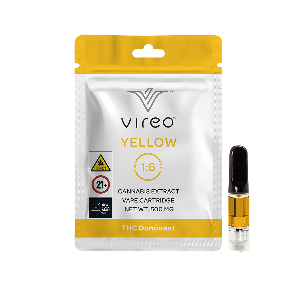 Yellow Distillate Vaporizer Cartridge [500mg] (DOS) by Vireo