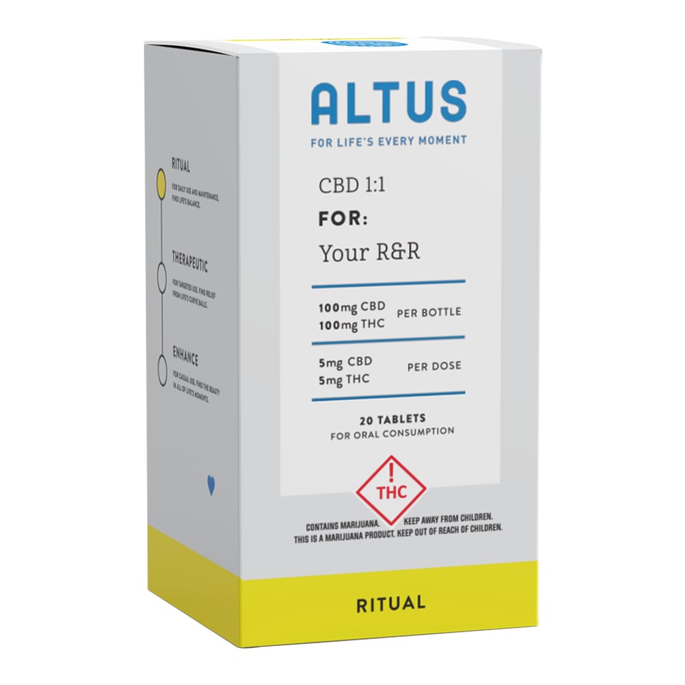 Balance 1:1 CBD:THC [20pk] (100mg CBD/100mg THC) by Altus