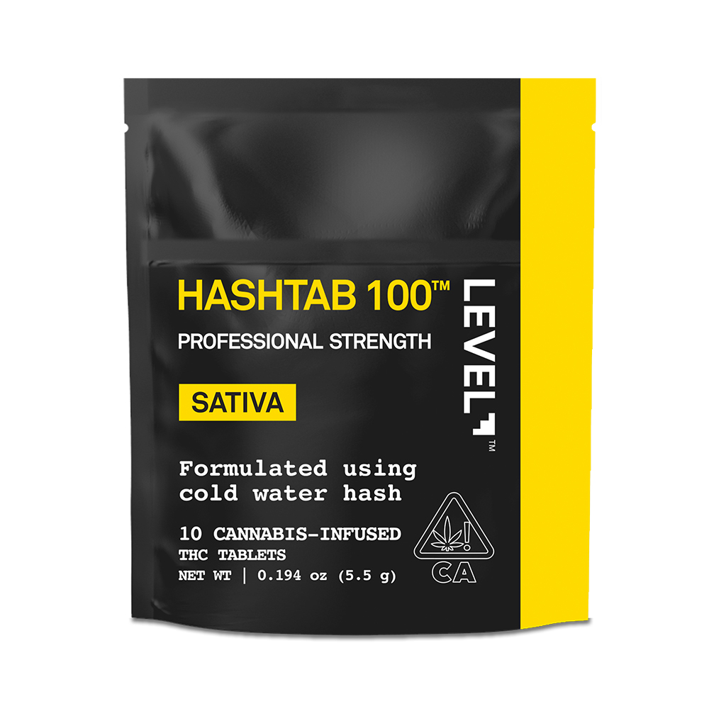 HASHTAB 100 Sativa [10pk] (100mg) by LEVEL