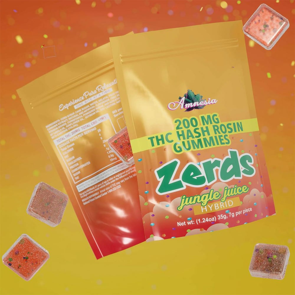 Jungle Juice Hash Rosin Zerds [5pk] (200mg) by Amnesia