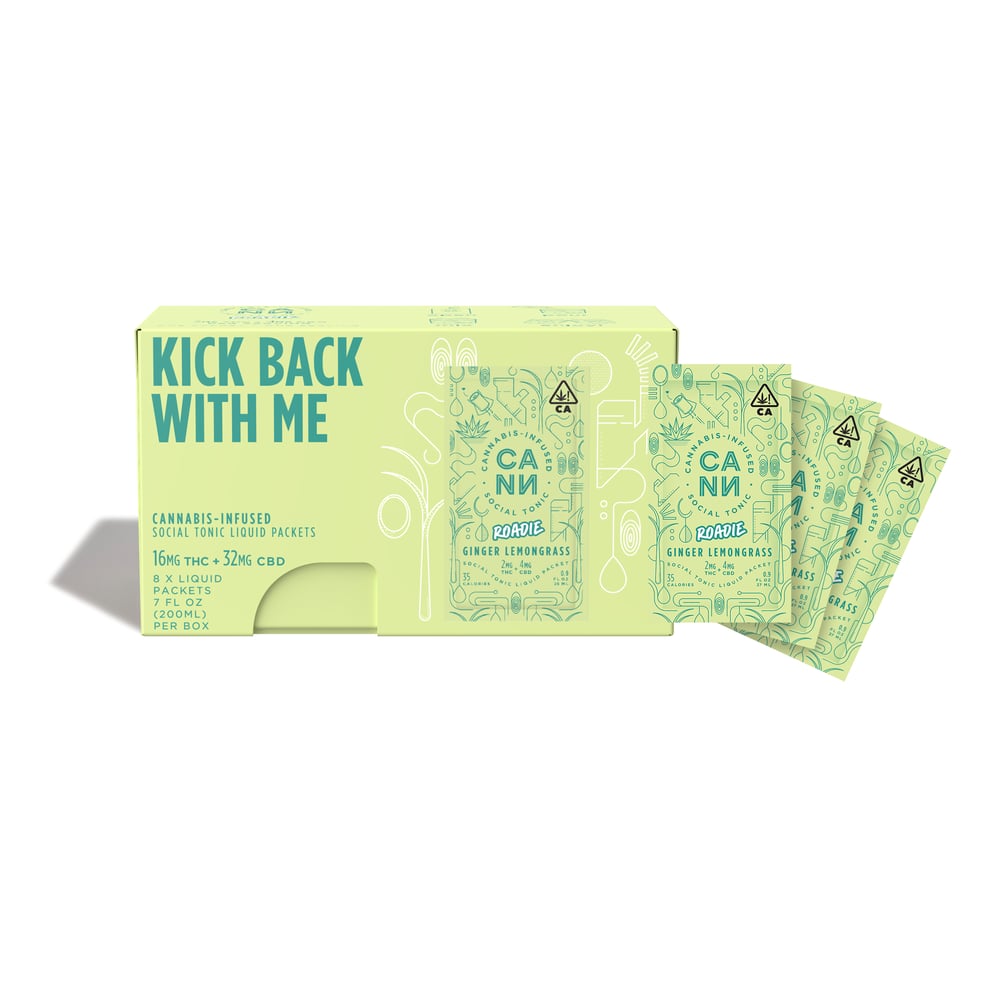 Ginger Lemongrass [8pk] (32mg CBD/16mg THC) by Cann