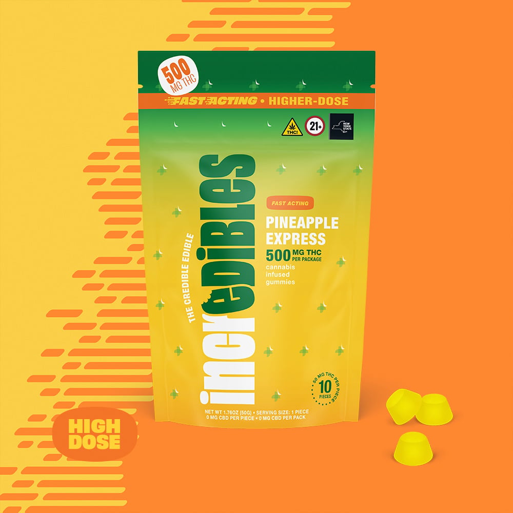 MEDICAL Fast-Acting Pineapple Express High Dose [10pk] (500mg) by incredibles