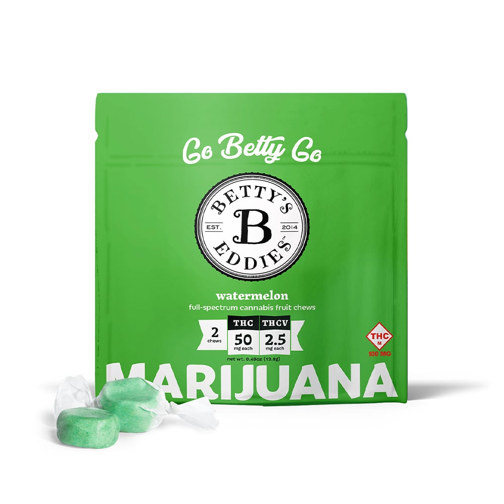 Go Betty Go - Watermelon [2pk] (100mg THC/5mg THCV) by Betty's Eddies