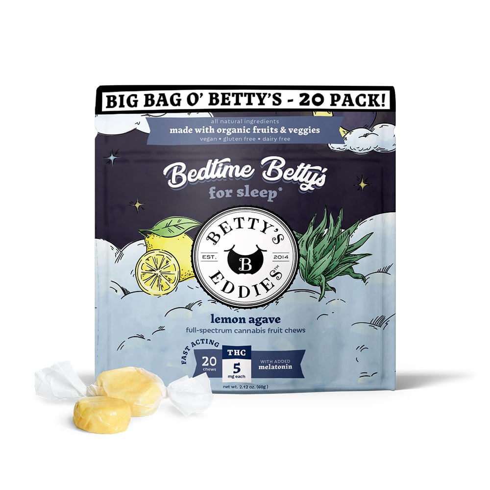 Bedtime Betty's - Lemon Agave [20pk] (100mg THC) by Betty's Eddies