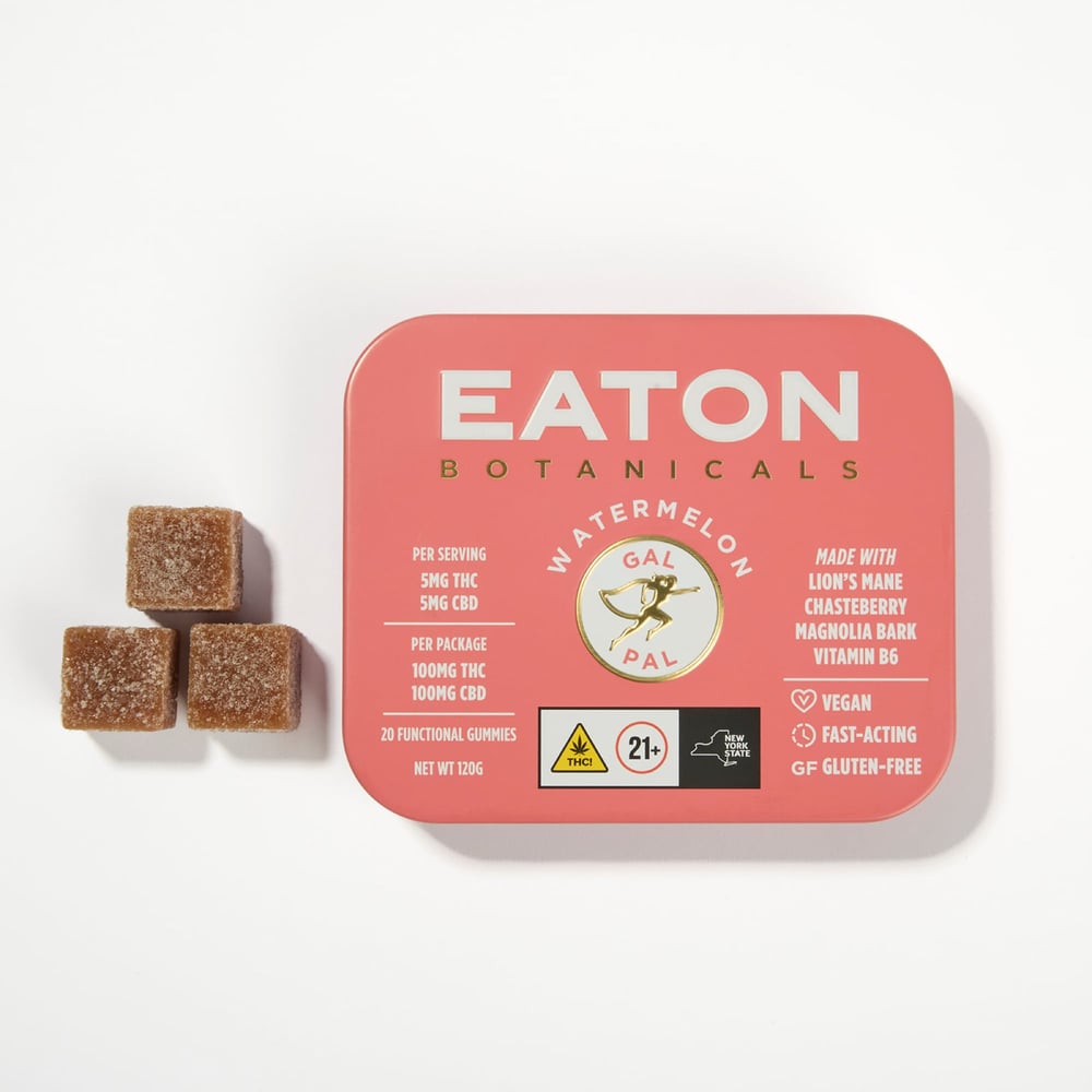Watermelon - Gal Pal [20pk] (100mg THC/100mg CBD) by Eaton Botanicals in United States