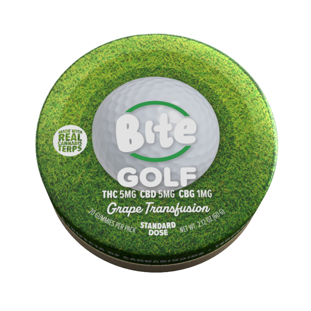 Golf - Grape Transfusion [20pk] (100mg THC/100mg CBD/20mg CBG) by Bite