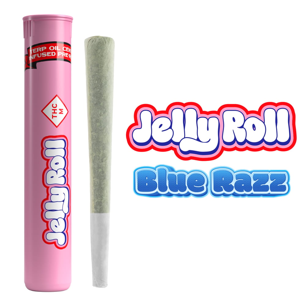 Blue Razz - 1.1g - Infused Preroll by Jelly Roll