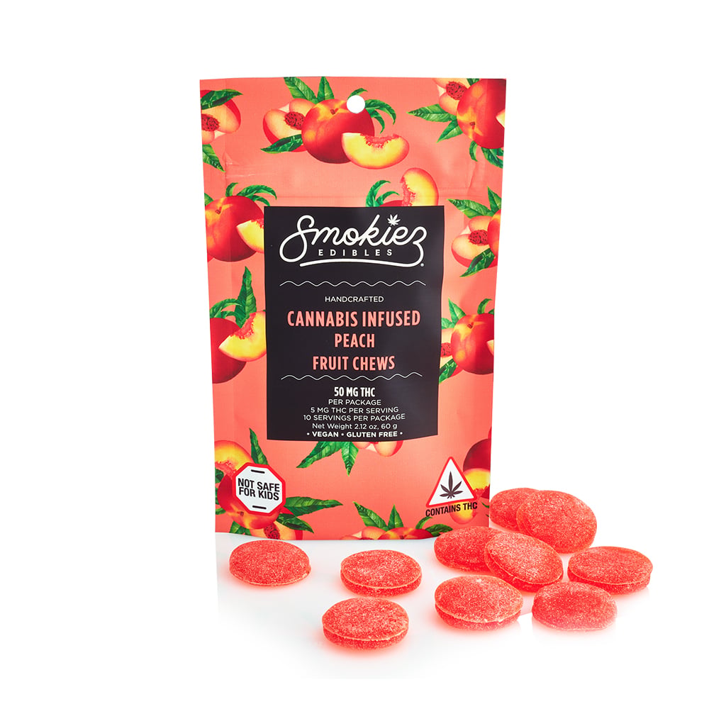 Peach - Hybrid [10pk] (50mg) by Smokiez