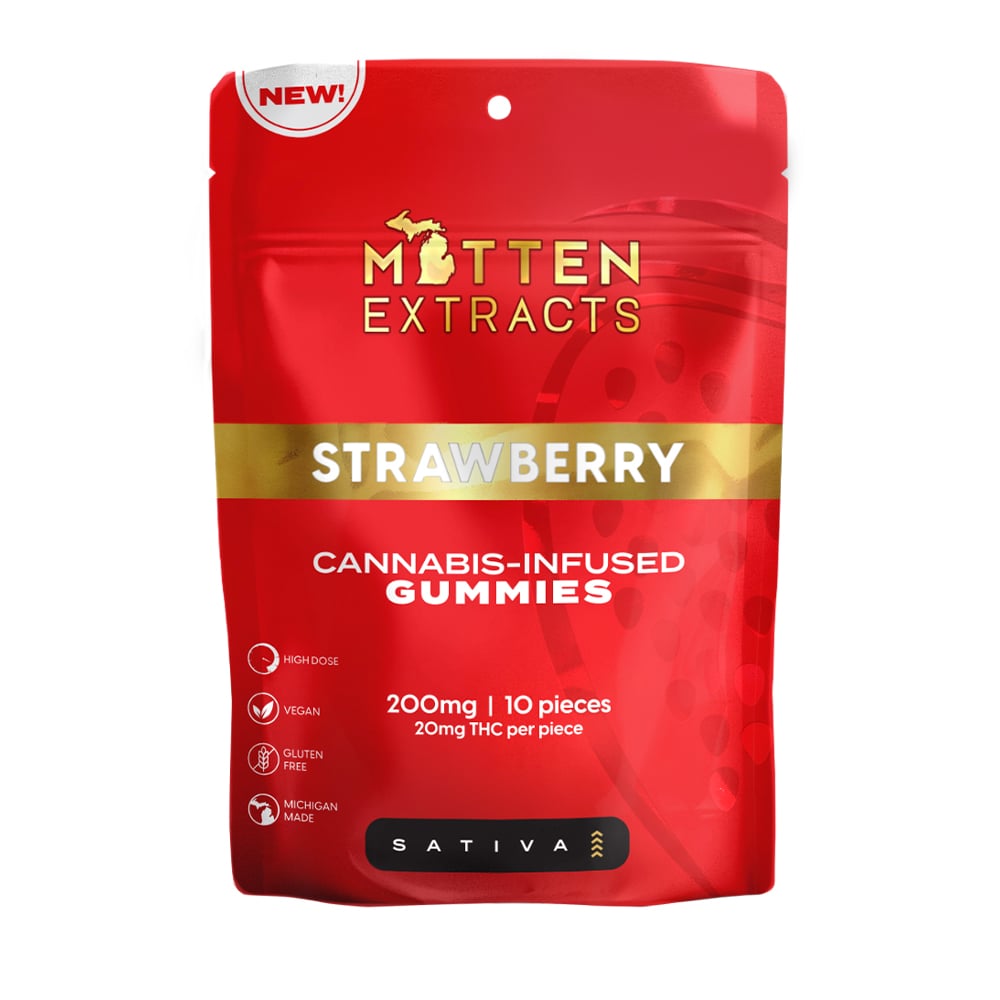 Strawberry [10pk] (200mg) by Mitten Extracts