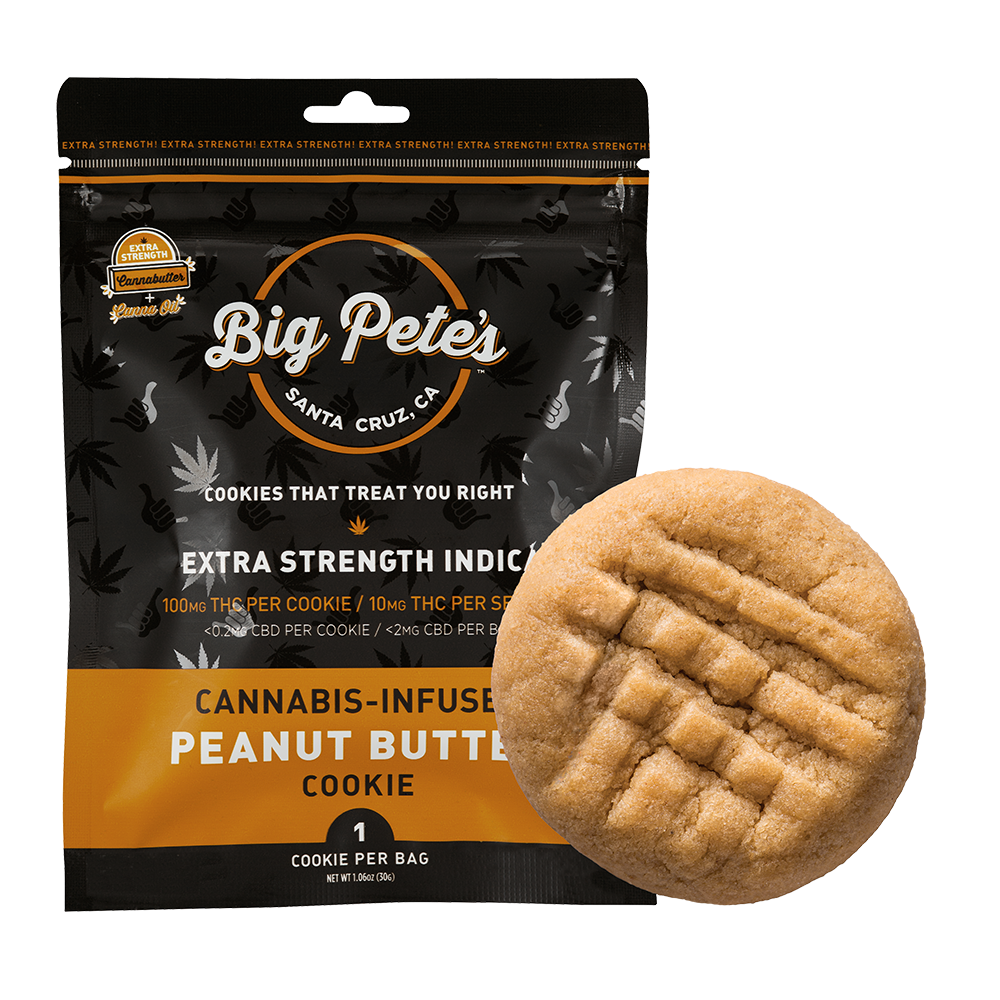 Extra Strength Peanut Butter Single Cookie - Indica (100mg) by Big Pete's Treats