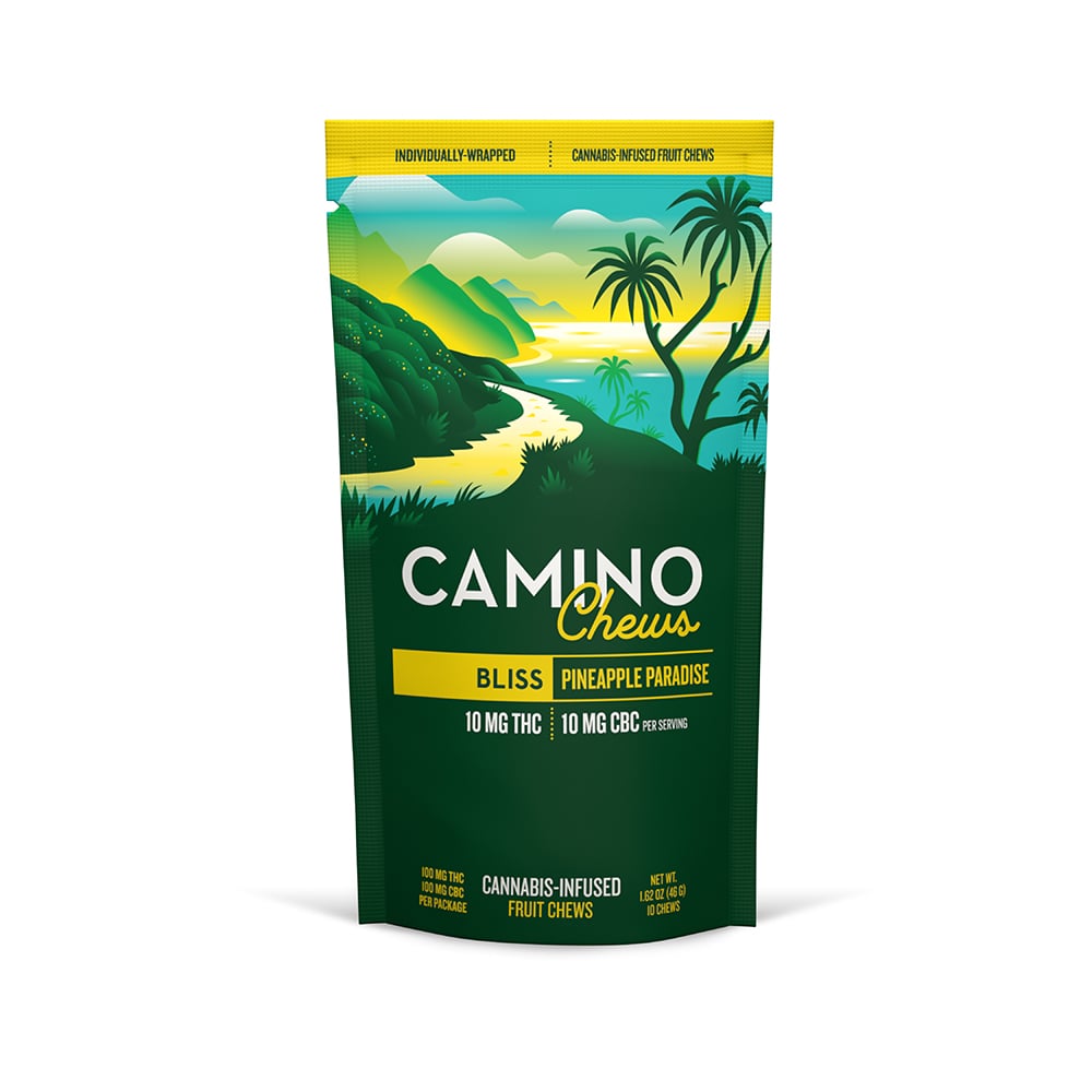 1:1 'Bliss' Pineapple Paradise [10pk] (100mg THC/100mg CBC) by Camino