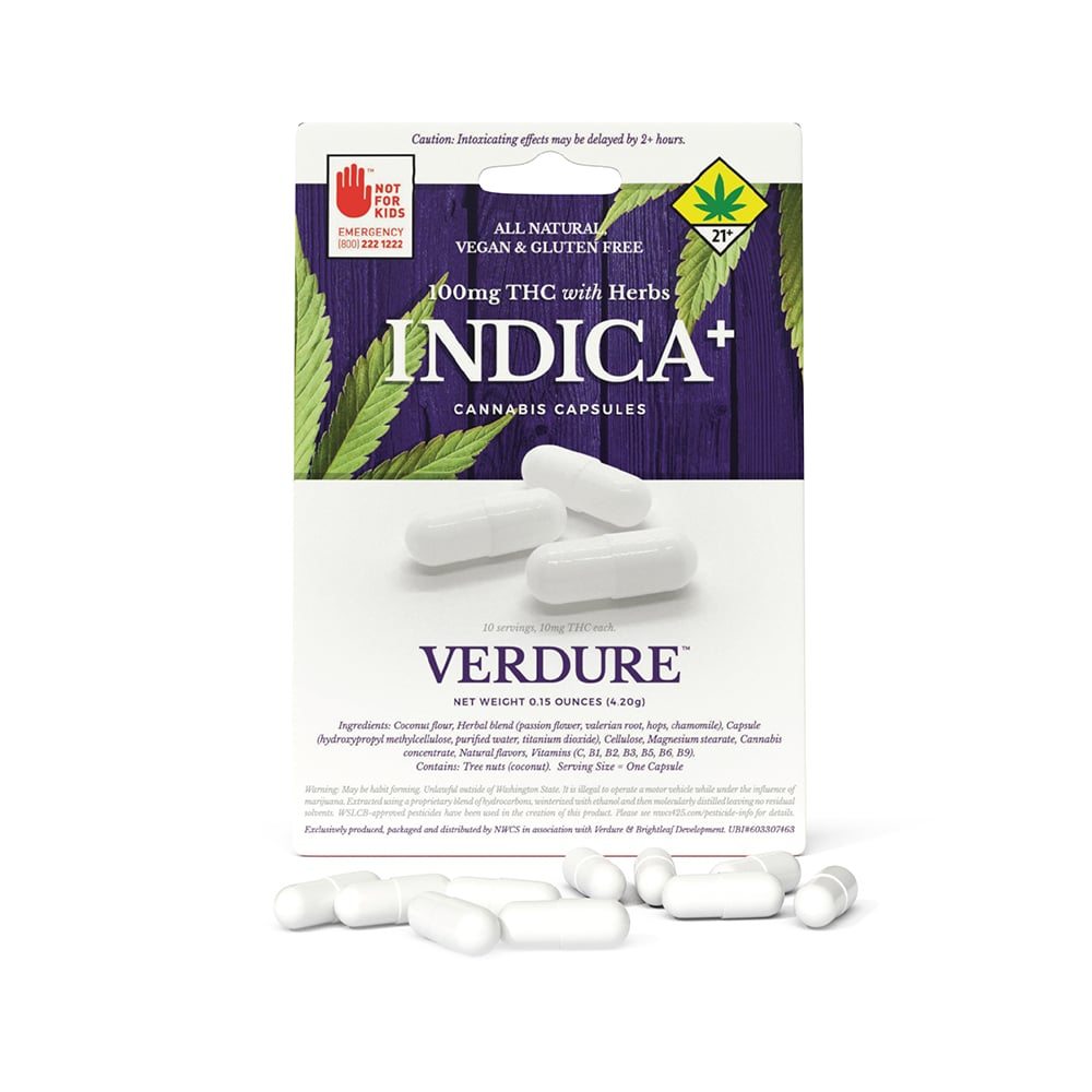 Indica [10pk] (100mg) by Verdure - NWCS