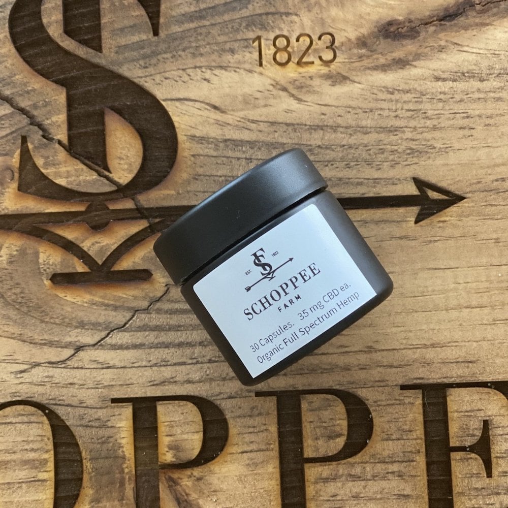 Hemp Oil Capsules [35pk] (1050mg CBD) by Schoppee Farm