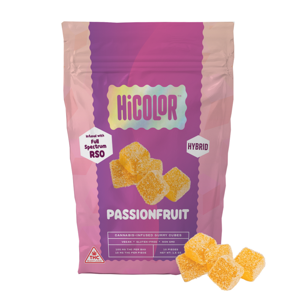 Passionfruit RSO Gummies [10pk] (100mg) by HiCOLOR