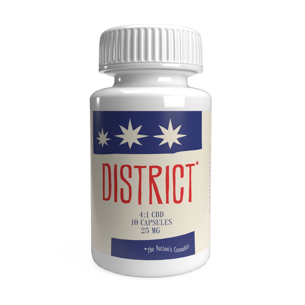 Capsules [10pk] (500mg THC) by District Cannabis