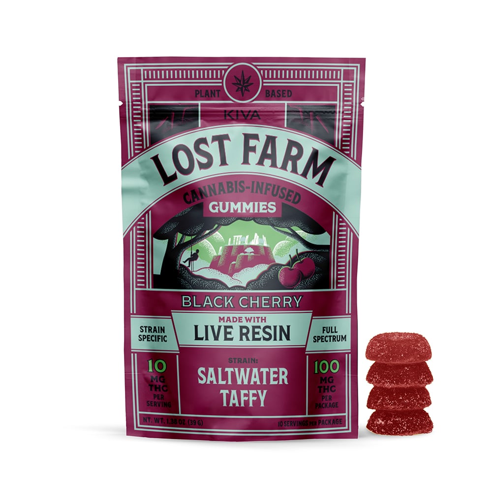 Black Cherry x Saltwater Taffy [10pk] (100mg) by Lost Farm