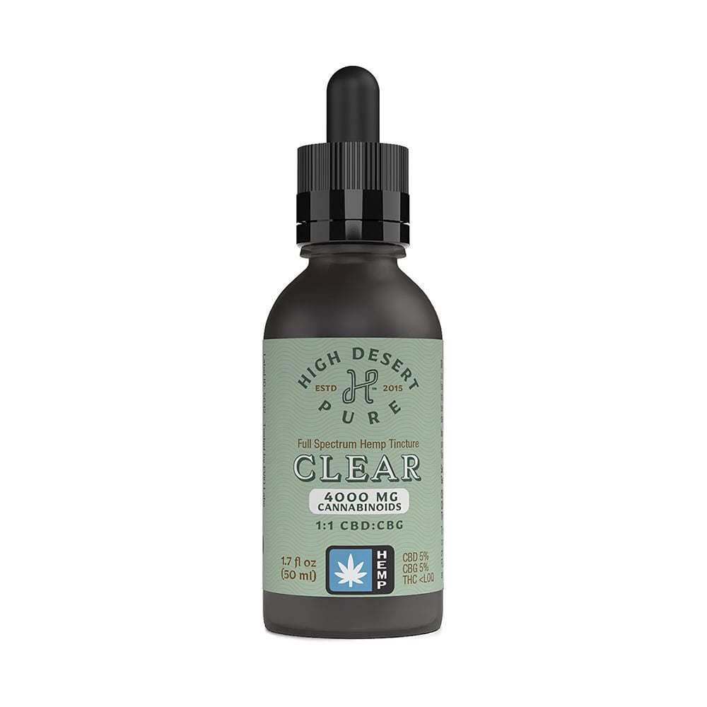 1:1 Clear [1.7 fl oz] (2000mg CBD/2000mg CBG) by High Desert Pure