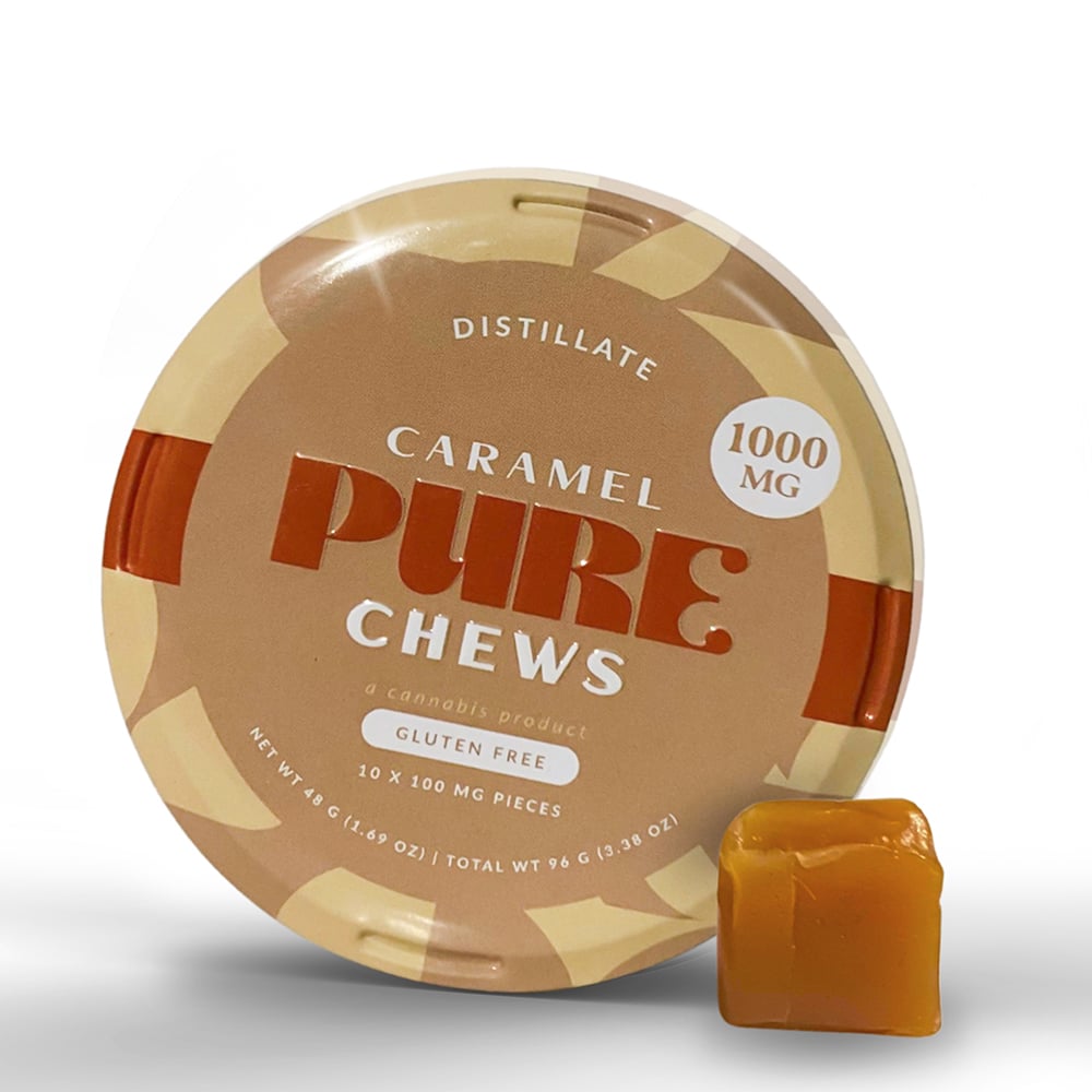 Caramel [10pk] (1000mg) by PURE Edibles