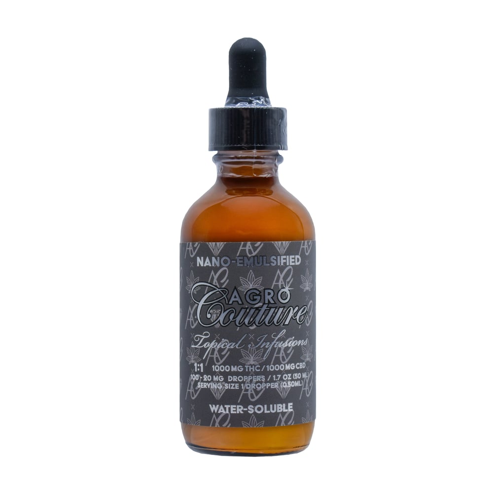 1:1 Topical Infusion Drops (1000mg THC/1000mg CBD) by Agro Couture