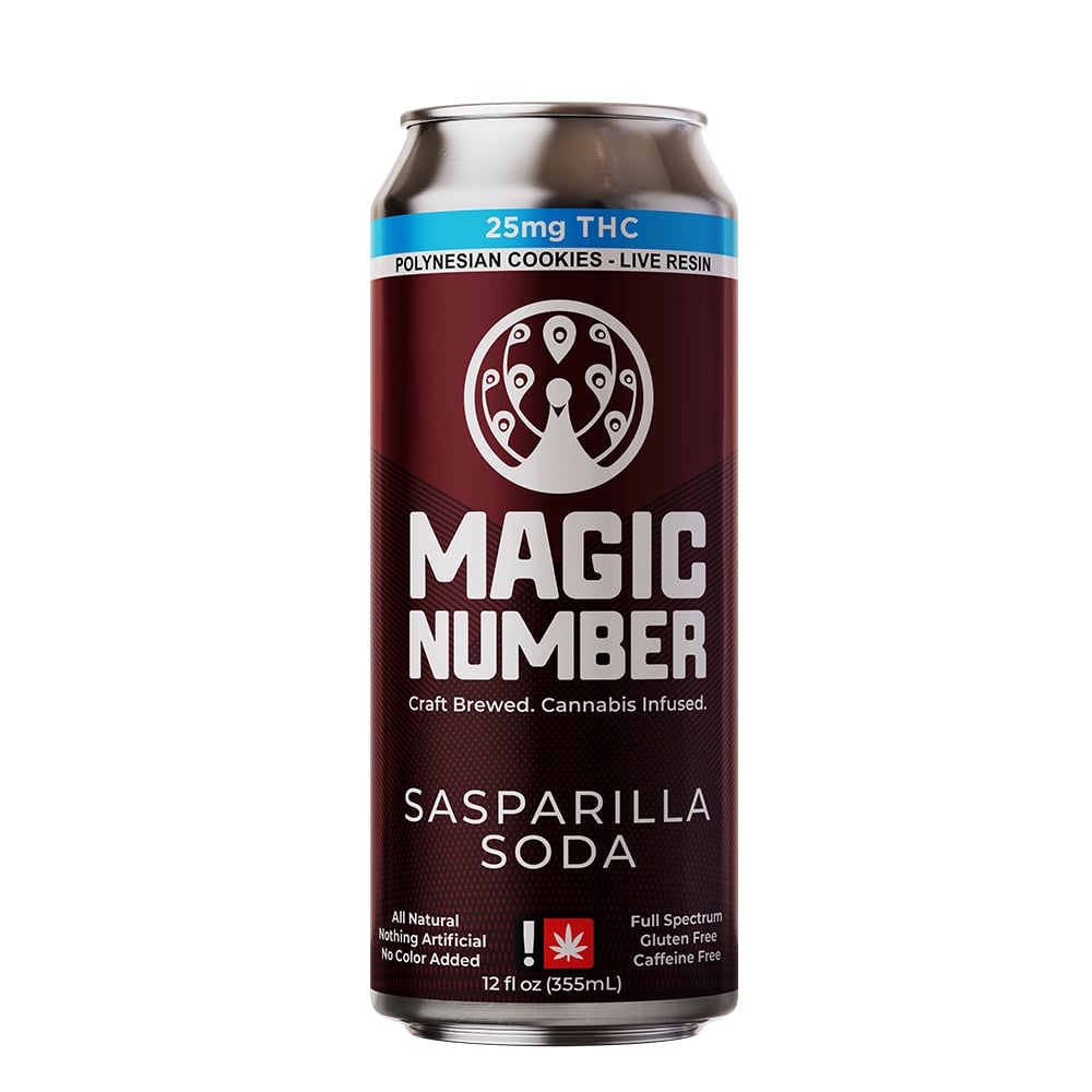 Sasparilla Natural Soda (25mg Live Resin) by Magic Number
