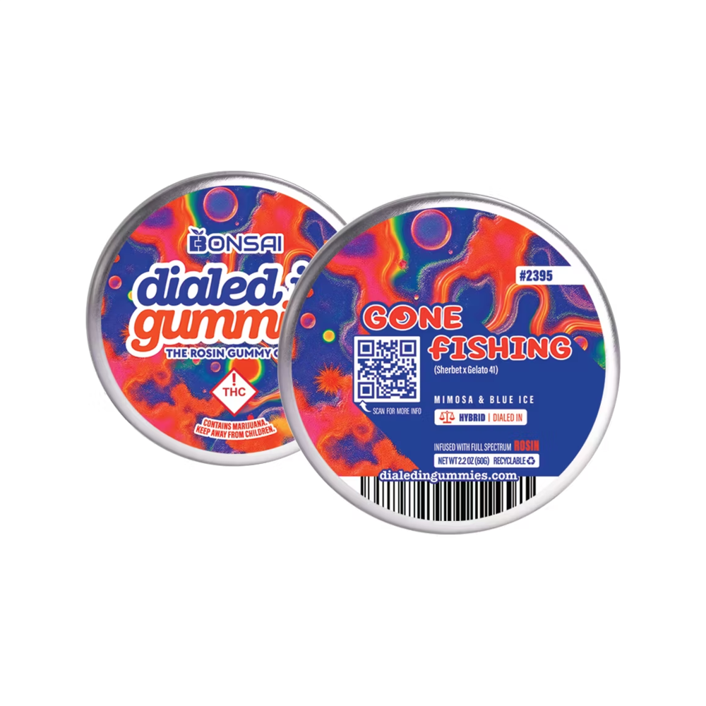 100mg - Gone Fishing - Rosin Gummies (10pk) by Dialed In Gummies