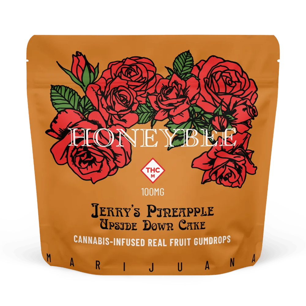 Jerry's Pineapple Upside Down Cake Gumdrops [20pk] (100mg) by Honeybee