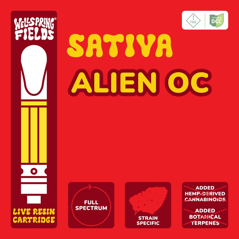 Alien Orange Congolese Live Resin Cart [840mg] by Wellspring Fields