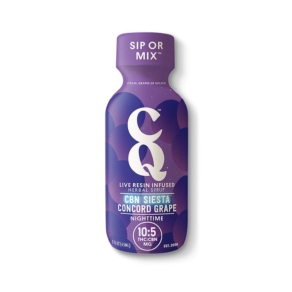 CBN Siesta Grape w/ GRAPES OF WRATH Live Resin [2oz] (10mg THC/5mg CBN-Hemp) by CQ/Cannabis Quencher